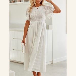NWOT Smock Midi Dress